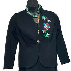 EASTERN WOODLAND FLORAL STRETCH BLAZER