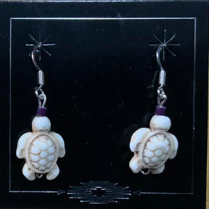 INDIGENOUS TURTLE FETISH EARRING