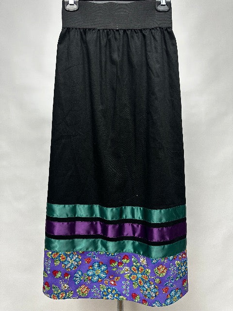 BEADWORK PRINT BOTTOM RIBBON SKIRTS - Main Image