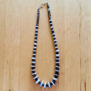 WAMPUM AND TAHITIAN PEARLS NECKLACE