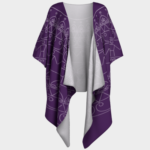 UNITY SKYDOME POLY CHIFFON DRAPE CARDIGAN