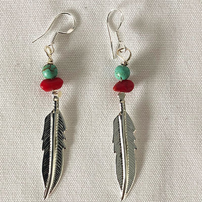 INDIGENOUS FEATHER EARRING